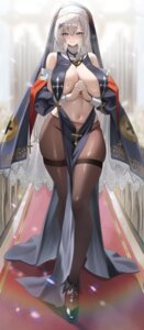 Rating: Questionable Score: 37 Tags: no_bra nun pantyhose teddy User: BattlequeenYume