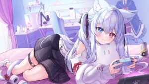 animal_ears garter heterochromia