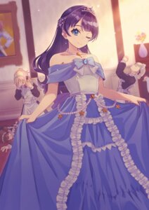 ceras_yanagita_lilienfeld dress kachimachi_kosuzu love_live!_(series) love_live!_hasu_no_sora_jogakuin_school_idol_club macken maid murano_sayaka no_bra oosawa_rurino skirt_lift