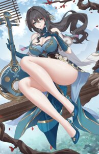 Rating: Questionable Score: 34 Tags: asian_clothes heels honkai:_star_rail no_bra ruan_mei see_through wu_ganlan_cai User: VigorousMMM