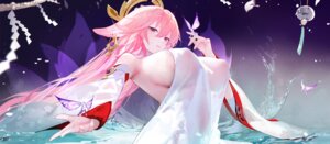 Rating: Questionable Score: 47 Tags: animal_ears areola erect_nipples genshin_impact kitsune no_bra omone_hokoma_agm see_through wet wet_clothes yae_miko User: lacepanties