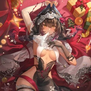 Rating: Questionable Score: 37 Tags: christmas garter mauxir no_bra snowbreak:_containment_zone tagme thighhighs User: moonian