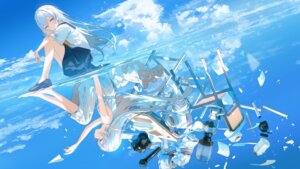 ashima dress seifuku skirt_lift summer_dress