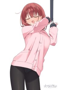 akari_(muninshiki) bondage muninshiki pantsu pantyhose see_through sweater