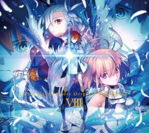 Rating: Safe Score: 9 Tags: armor disc_cover fate/grand_order fujimaru_ritsuka_(female) fujimaru_ritsuka_(male) mash_kyrielight olga_marie_animusphere takeuchi_takashi User: moonian