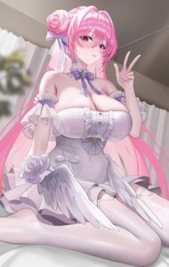Rating: Questionable Score: 36 Tags: changgong dorothy_(nikke) dress goddess_of_victory:_nikke no_bra see_through skirt_lift thighhighs wings User: Arsy