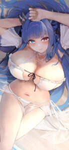 Rating: Questionable Score: 31 Tags: azur_lane bikini heterochromia horns ibuki_(azur_lane) see_through skirt_lift suo_bu_ye_feng swimsuits User: VigorousMMM