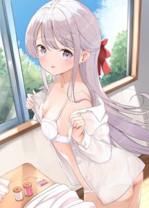 Rating: Questionable Score: 47 Tags: bra dress_shirt hamaken. loli open_shirt pantsu see_through undressing User: himeno_nanako