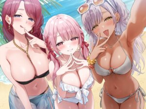 Rating: Questionable Score: 55 Tags: bikini jpeg_artifacts masuishi_kinoto megane see_through selfie swimsuits User: Arsy