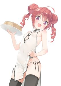 Rating: Questionable Score: 95 Tags: artist_revision chinadress hazuki_watora kani_biimu loli no_bra pantsu skirt_lift string_panties thighhighs waitress User: himeno_nanako