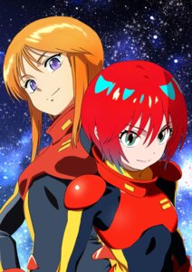 amate_yuzuriha bodysuit crossover gundam gundam_gquuuuuux gundam_zz ple_two tagme zeta_gundam
