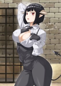 Rating: Questionable Score: 17 Tags: hime-sama_"goumon"_no_jikan_desu horns mbr90munouk no_bra open_shirt pointy_ears tail tattoo torture_tortura undressing User: VigorousMMM