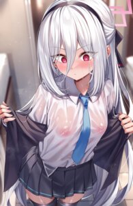 Rating: Questionable Score: 95 Tags: blue_archive halo ks loli nipples no_bra see_through seifuku tendou_kei thighhighs undressing wet wet_clothes User: Arsy
