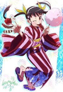 Rating: Safe Score: 20 Tags: bakemonogatari hachikuji_mayoi heels makicha monogatari_(series) yukata User: Yhomi