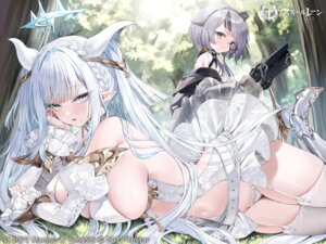 Rating: Questionable Score: 55 Tags: armor azur_lane bearn_(azur_lane) bois_belleau_(azur_lane) halo heels hoshii_yana megane no_bra pantsu pointy_ears stockings thighhighs User: moonian