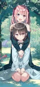 dress kantoku kurumi_(kantoku) shizuku_(kantoku) skirt_lift