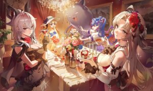 carlotta cleavage datsha dress horns phoebe roccia wuthering_waves zani