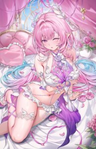 bikini breast_hold cyrene garter honkai:_star_rail machi_(7769) pointy_ears swimsuits