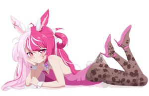 animal_ears bunny_ears bunny_girl heels loli no_bra pantyhose tagme tail