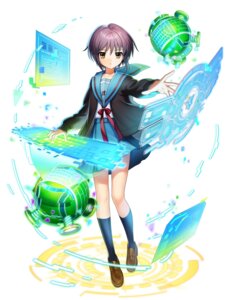 Rating: Safe Score: 9 Tags: mahou_tsukai_to_kuroneko_no_wiz nagato_yuki seifuku suzumiya_haruhi_no_yuuutsu sweater tagme User: moonian