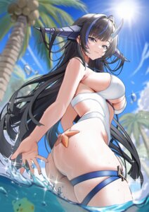 Rating: Questionable Score: 13 Tags: amam_(64943468) ass azur_lane garter horns manjuu_(azur_lane) swimsuits unryuu_(azur_lane) wet User: VigorousMMM