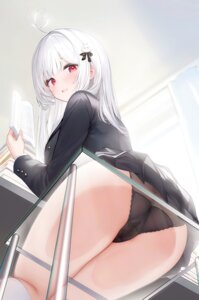 ass cameltoe niliu_chahui pantsu pussy_juice seifuku skirt_lift thong tokisaki_mio