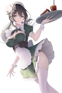 Rating: Questionable Score: 44 Tags: bowlp honkai:_star_rail maid no_bra ruan_mei skirt_lift stockings thighhighs waitress User: VigorousMMM