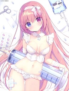 Rating: Questionable Score: 27 Tags: bandages bandaid bra heterochromia lingerie miyasaka_miyu pantsu User: drop
