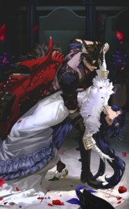 clorinde dress genshin_impact heels lluluchwan wriothesley