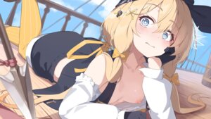 breasts deep-sea_scout_(shadowverse) ichien_ekaki loli nipples no_bra shadowverse wallpaper wardrobe_malfunction