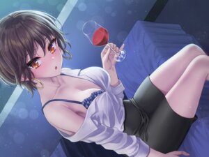 bra dress_shirt open_shirt youshuu