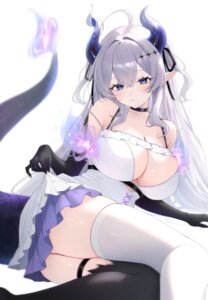 Rating: Questionable Score: 36 Tags: dress garter horns indie_virtual_youtuber namedango_(uouodango) no_bra pointy_ears skirt_lift tail thighhighs vaipyre User: Anonymous