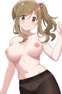 inuyama_aoi nekosination nipples pantsu pantyhose see_through topless yurucamp