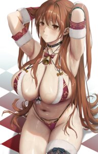 Rating: Questionable Score: 36 Tags: bikini christmas dead_or_alive fishnets janggun kasumi swimsuits thighhighs wet User: Arsy