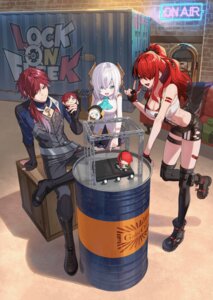 ars_almal bandaid chibi garter lain_paterson lauren_iroas nijisanji tagme thighhighs