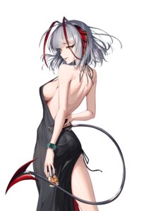 Rating: Questionable Score: 41 Tags: arknights ass bowlp dress gun horns no_bra tail w_(arknights) User: VigorousMMM