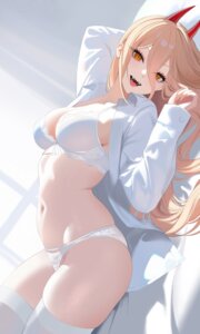 Rating: Questionable Score: 51 Tags: 707arisu bra chainsaw_man dress_shirt horns lingerie open_shirt pantsu power_(chainsaw_man) thighhighs User: VigorousMMM Rating: Questionable Score: 51 Tags: 707arisu bra chainsaw_man dress_shirt horns lingerie open_shirt pantsu power_(chainsaw_man) thighhighs User: VigorousMMM