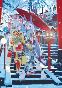 Rating: Safe Score: 28 Tags: animal_ears bunny_ears hechima kimono tail umbrella User: himeno_nanako