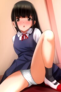loli matsunaga_kouyou pantsu seifuku skirt_lift
