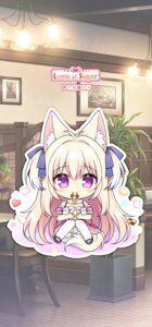 Rating: Questionable Score: 6 Tags: animal_ears arcana_alchemia chibi dress fine_(arcana_alchemia) kitsune lump_of_sugar moekibara_fumitake pantsu skirt_lift tail thighhighs User: k25c2yf