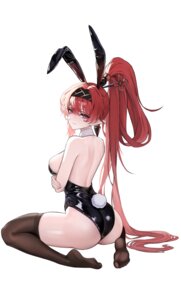 animal_ears ass breast_hold bunny_ears bunny_girl myumyu431 no_bra pointy_ears tail thighhighs wuthering_waves yinlin