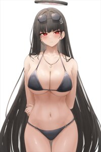 asaikeu bikini blue_archive halo megane swimsuits tsukatsuki_rio