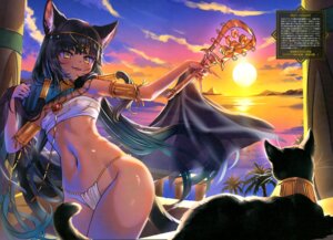 Rating: Questionable Score: 13 Tags: animal_ears erect_nipples komiya_nigi loli neko nekomimi pantsu sarashi tail thong User: drop