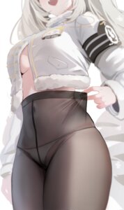 blanc_(nikke) goddess_of_victory:_nikke misyune no_bra pantsu pantyhose see_through thong