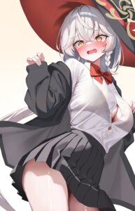 Rating: Questionable Score: 27 Tags: blue_archive bra detexted drawing_flover halo open_shirt see_through seifuku shirao_eri skirt_lift wardrobe_malfunction witch User: Anonymous