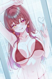 Rating: Questionable Score: 24 Tags: bikini finn_flint heterochromia hololive houshou_marine swimsuits wet User: VigorousMMM