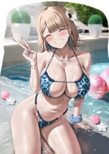 Rating: Questionable Score: 57 Tags: bikini fuyuyama_asako kuse_(0201) swimsuits wet User: BattlequeenYume