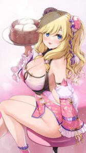 chinadress mk no_bra nopan ootsuki_yui the_idolm@ster the_idolm@ster_cinderella_girls waitress