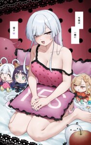 Rating: Questionable Score: 9 Tags: 30kton animal_ears chibi chou_kaguyahime! japanese_clothes kaguya_(chou_kaguyahime!) kitsune lingerie runami_yachiyo sakayori_iroha User: stripe1868
