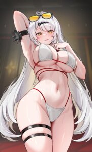 bikini foxy_rain garter megane swimsuits wet yi_xuan zenless_zone_zero